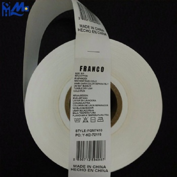 Wholesale Women Clothing Tag Garment Fabric Nylon Woven Wash Care Label