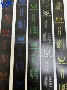 Factory Thermal Transfer Ribbon Satin Polyester Care Label Roll for Textile