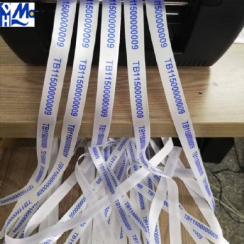 Garment Tag Custom Printed Instruction Polyester Satin Ribbon Tape Wash Care Label