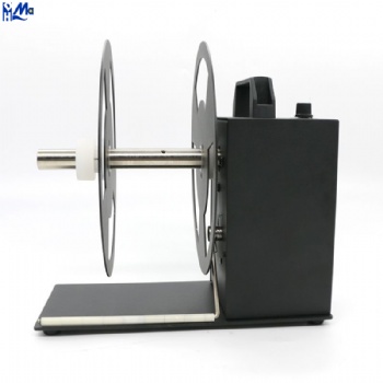 A7 180mm label sticker rewinder A7 MAX big label rewinder auto sync table top rewinding machine automatic