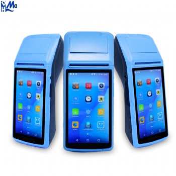 Touch screen mobile handheld wireless android pos pos system all in one 58mm pos printer