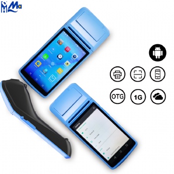 Touch screen mobile handheld wireless android pos pos system all in one 58mm pos printer