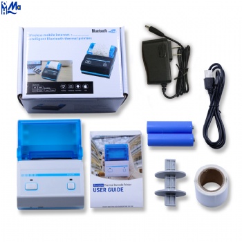 handheld portable thermal sticker label machine mobile mini pos printer