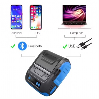 portable 80mm 2 in one printer industrial Mobile Wireless thermal label printer