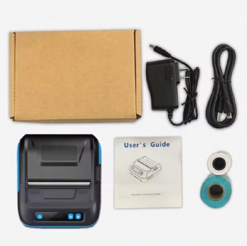 portable bluetooth Printer sticker print Machine Android wireless Handheld Thermal Barcode Label mini printer