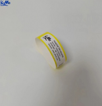 Customized PVC Vinyl Wristbands/Bracelets Disposable Thermal Hospital Patient ID Medical Wristband