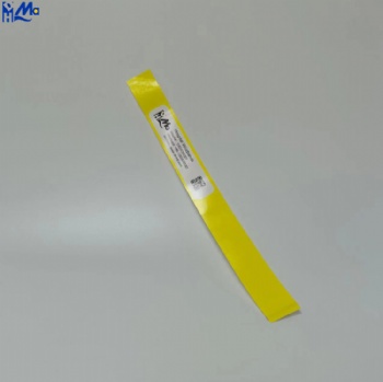 Hospital patient id wristband customized pulseras adults and children disposable medical vinyl thermal wristband