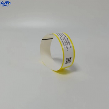 Hospital patient id wristband customized pulseras adults and children disposable medical vinyl thermal wristband