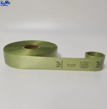 Green Satin Polyester Taffeta Color with color Ribbon