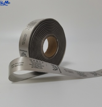 Grey Satin Care Label Roll