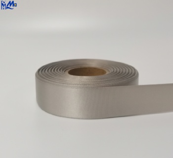 Blank Grey Satin wash Care Label Roll