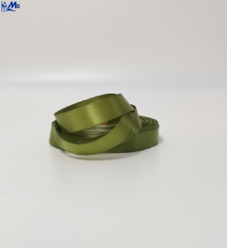 Green Woven Edge Satin Material x 200 Meters