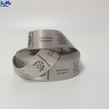 Dark Green coloed Rolls of Woven Edge Satin suitable for Thermal Transfer Desktop Printers)&(suitable for Mid-High Range Industrial Thermal Transfer Printers)