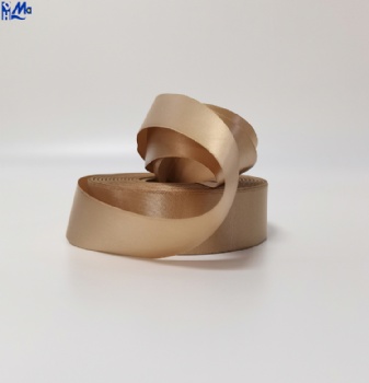 Gold coloed Rolls of Woven Edge Satin suitable for Thermal Transfer Desktop Printers)&(suitable for Mid-High Range Industrial Thermal Transfer Printers)