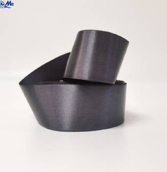 Dark Deep Grey Satin wash Care Label Roll