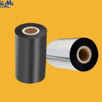 Black Thermal Transfer Barcode Printer Ribbon 110mmx300m 110mmx450m TTR Transfer Wax Resin Ribbon