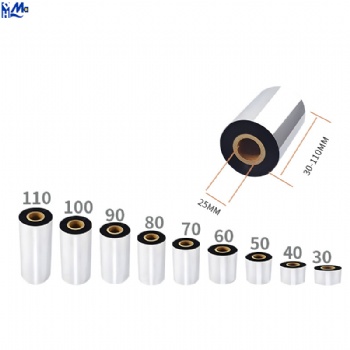 Resin thermal transfer ribbon 110mm * 300m for barcode machine
