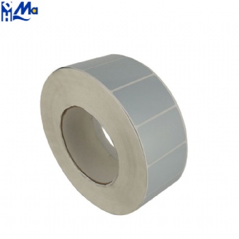 Printed Silver PET Waterproof Roll Lithium Battery Label Tags Cable Organizers Stickers Shipping Seal Labels