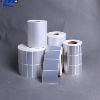 Matte Silver Blank Pet Adhesive Label Paper Gloss Finished Dumb Silver Sticker Rolls