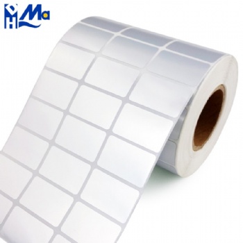 Printed Silver PET Waterproof Roll Lithium Battery Label Tags Cable Organizers Stickers Shipping Seal Labels