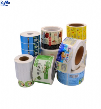 Custom Printing Self Adhesive Roll Sheet Die Cut Waterproof Vinyl Rainbow Effect Hologram Sticker Label For Bottle