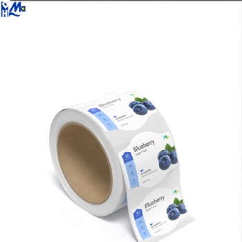 Custom Logo Self Adhesive Berry Labels Printing Waterproof Bottle Food Sticker For Fruit Food