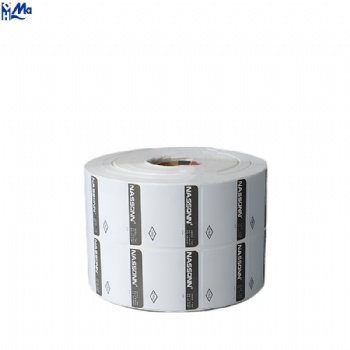 Private Customized LOGO Products Printed Self-adhesive Semi Gloss Label Sticker Roll