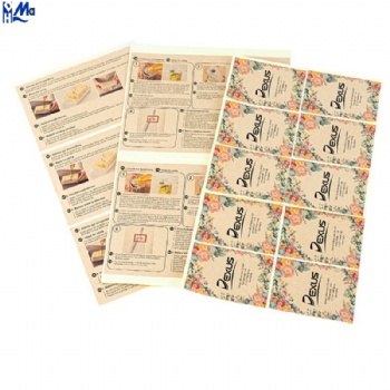 Custom Printed Logo Label Sticker Roll Kraft Paper SheetLabels