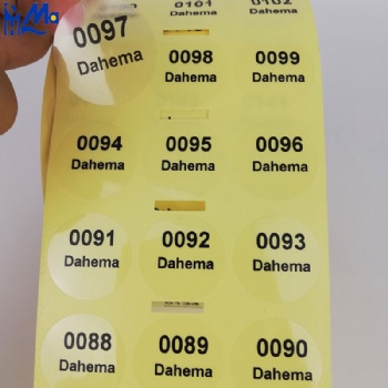 custom safety seal transparent round 2 inch circle sticker printed roll sticky clear product label