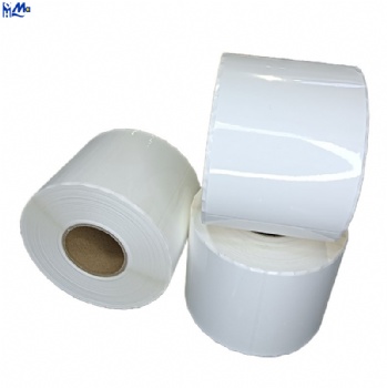 Custom Glossy PE PVC PET PP Synthetic Polypropylene Adhesive Sticker Label Vinyl Roll