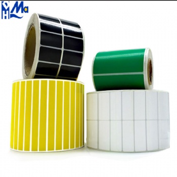 Customized Thermal Transfer Labels Full Color Printing Circle Round Self Adhesive Printable Thermal Transfer Blank Label Roll