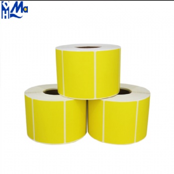 Custom Colored Waterproof Scratch-off Direct Thermal Paper Packaging Labels Sticker Rolls for Office Consumables