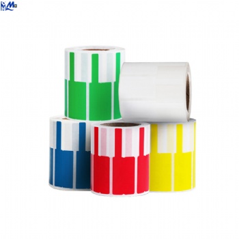 Custom Self Adhesive Colored Circle Direct Thermal Sticker Label Round Thermal Label Roll