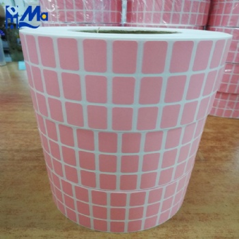 Custom Self Adhesive Colored Circle Direct Thermal Sticker Label Round Thermal Label Roll