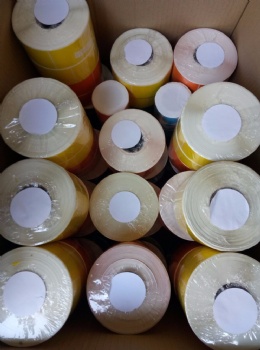 Customized Thermal Transfer Labels Full Color Printing Circle Round Self Adhesive Printable Thermal Transfer Blank Label Roll