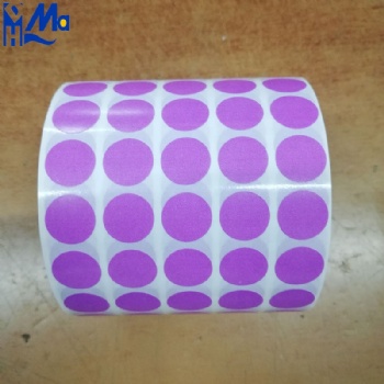 Custom Printing Round Direct Thermal Labels Blank Color Coding Dot Stickers Colored Paper Sticker Roll