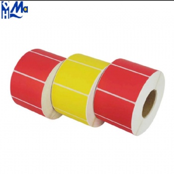 Custom Colored Waterproof Scratch-off Direct Thermal Paper Packaging Labels Sticker Rolls for Office Consumables