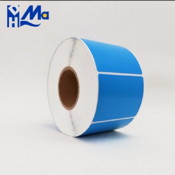 Custom Self Adhesive Colored Circle Direct Thermal Sticker Label Round Thermal Label Roll Compatible with pink thermal printer