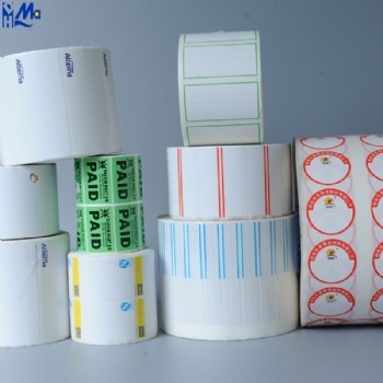 Waterproof Food Labels  Direct Thermal Printed Label Self Adhesive Sticker Roll Barcode Thermal Scale Label Paper