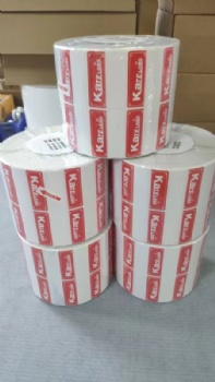 Waterproof Custom Color Printing Logo Synthetic Paper Food Sticker Bottle Label Packing Label