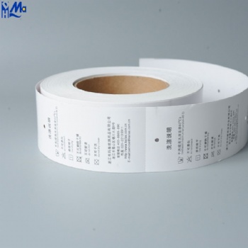 Barcode thermal printing 250g blank garment printed cardboard hang tag rolls