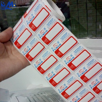 Custom Printed Self Adhesive Vinyl Label Logo Transfer Sticker Thermal Printer Sticker Paper Sticker