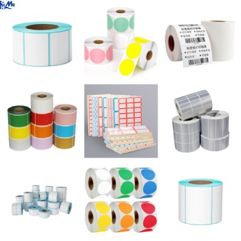 High Guality Color Round Thermal Label Roll Self Adhesive Printable Thermal Paper