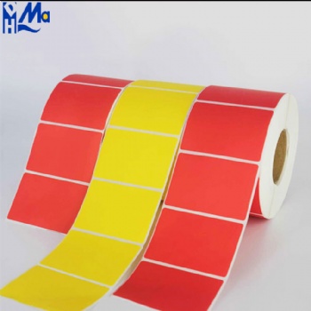 High Guality Color Round Thermal Label Roll Self Adhesive Printable Thermal Paper