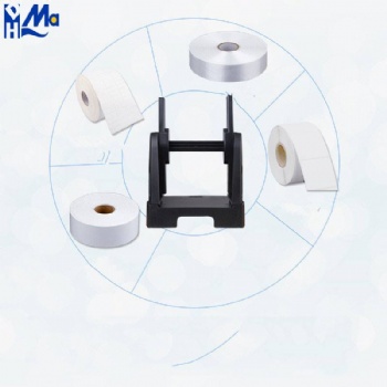 External Label Roll Holder Roll Label Paper Holder Fan-Fold Paper Holder for Desktop Label Printer Thermal Receipt Printer