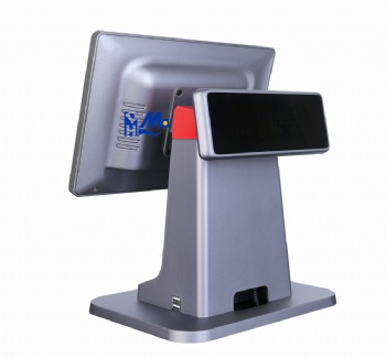 15.6 Inch All In One Android Pos Tablet Pos Dual Touch Screen C19 Cash Register Machine Pos System For Supermarket