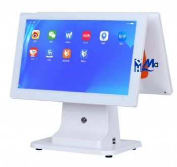 Windows/linux/android 15.6+15.6/11.6 Inch Cash Register POS Machine ,system Pos Cash Register Roll Machine, 156 Touch Pos c19