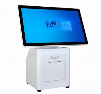 C22 15 Inch Capacitive Touch Dual Screen Restaurant Cash Register Machine Win10 Android Supermarket Pos System with NFC