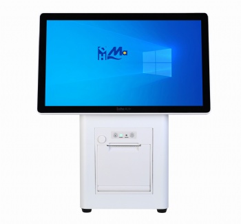 C22 15 Inch Capacitive Touch Dual Screen Restaurant Cash Register Machine Win10 Android Supermarket Pos System with NFC