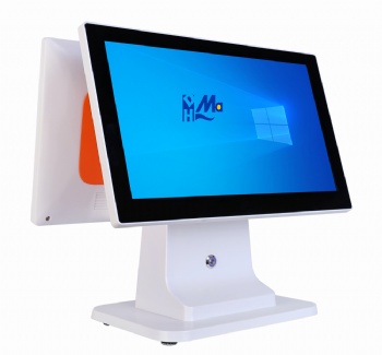 Android/win Pos Machine 15.6+10.1 Inch POS Systema Cash Register Machine ,android Cash Register,restaurant All In One c19